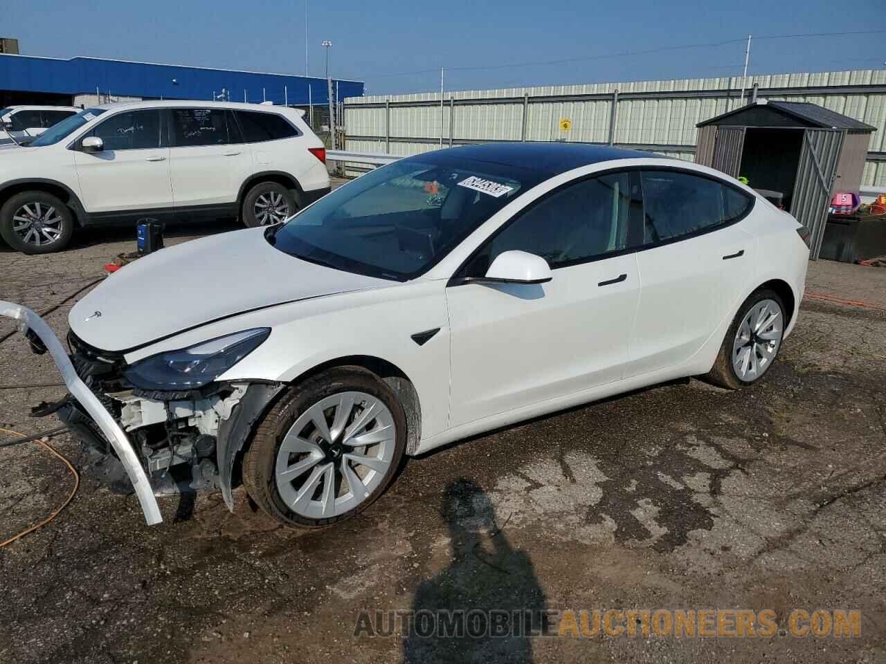 5YJ3E1EA6NF190532 TESLA MODEL 3 2022