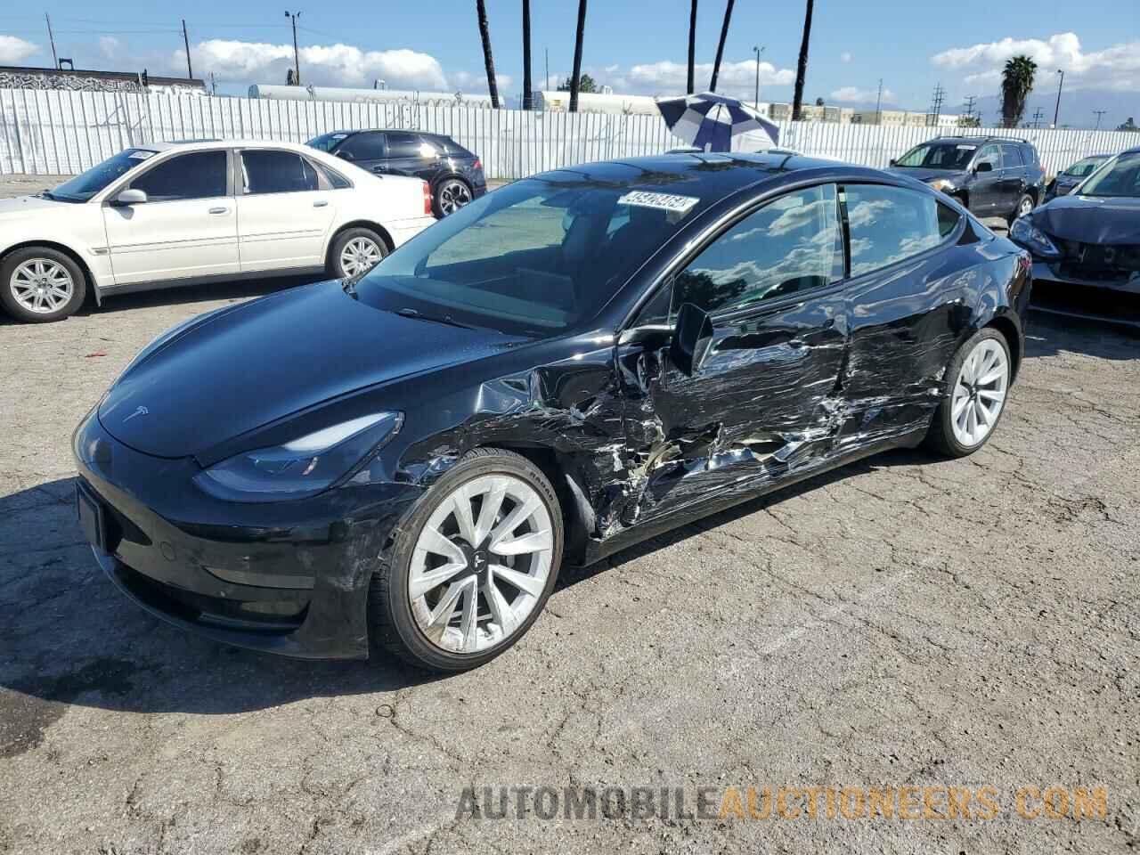 5YJ3E1EA6NF191339 TESLA MODEL 3 2022