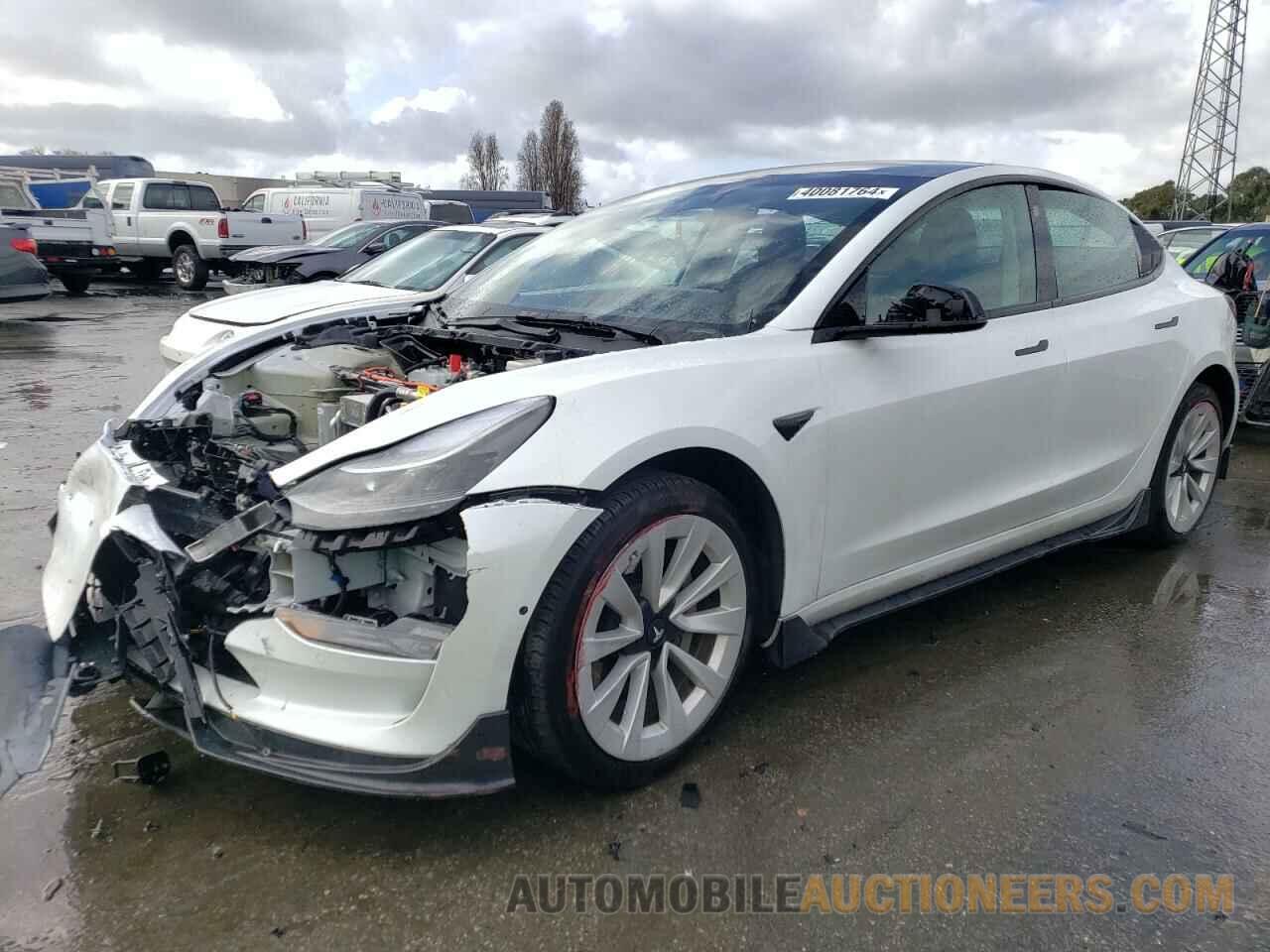 5YJ3E1EA6NF208527 TESLA MODEL 3 2022