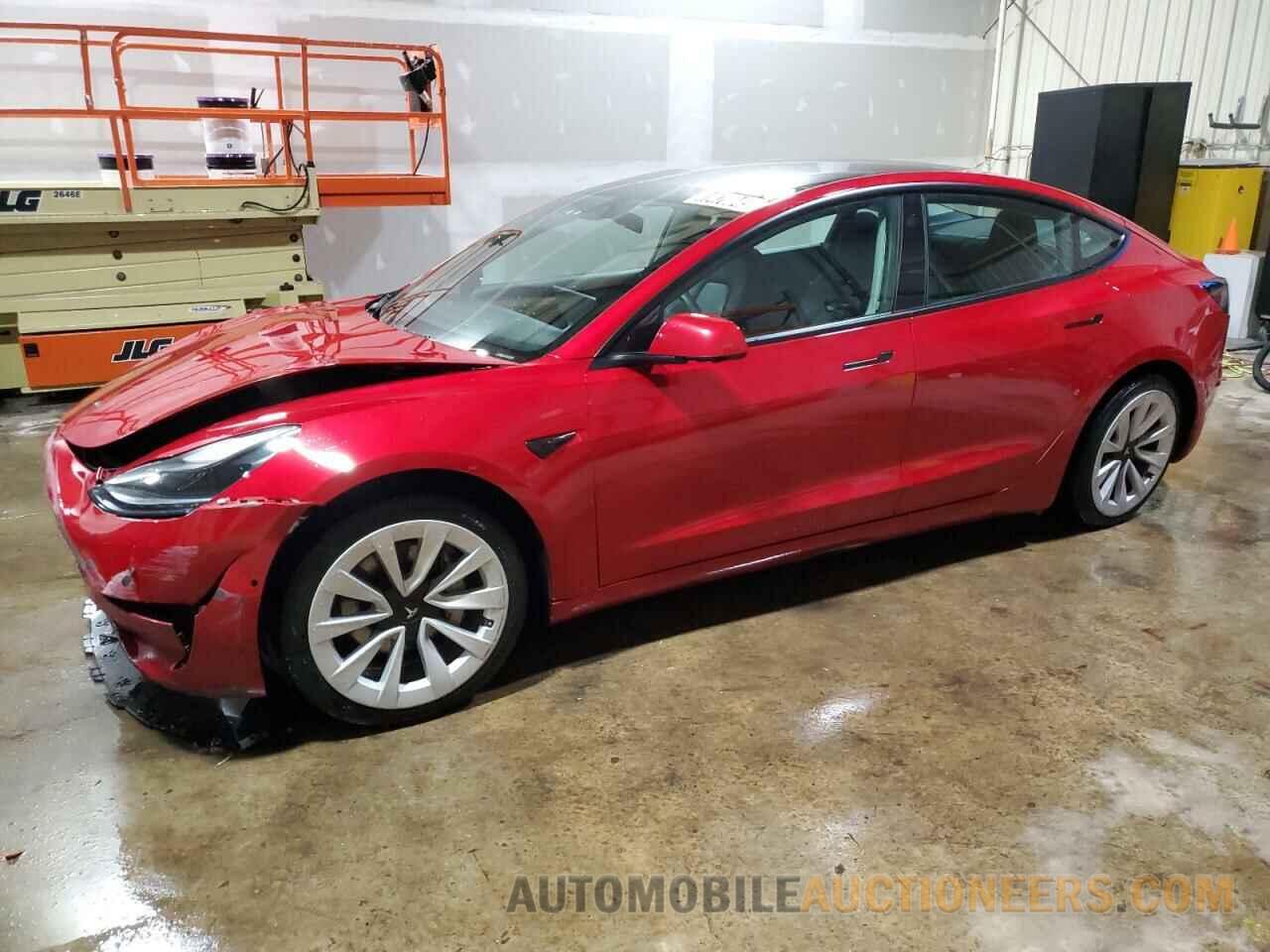 5YJ3E1EA6NF285625 TESLA MODEL 3 2022