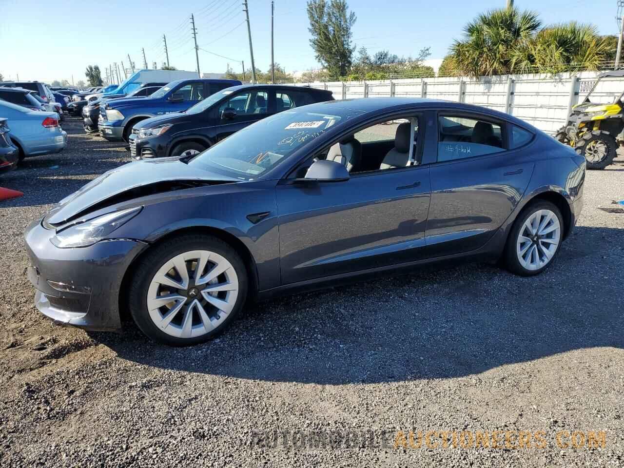 5YJ3E1EA6NF285964 TESLA MODEL 3 2022