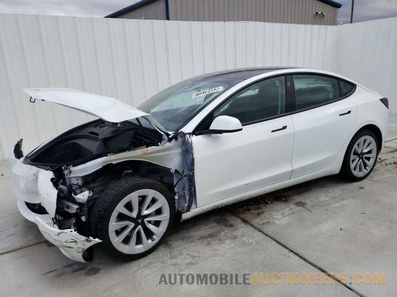 5YJ3E1EA6NF287343 TESLA MODEL 3 2022