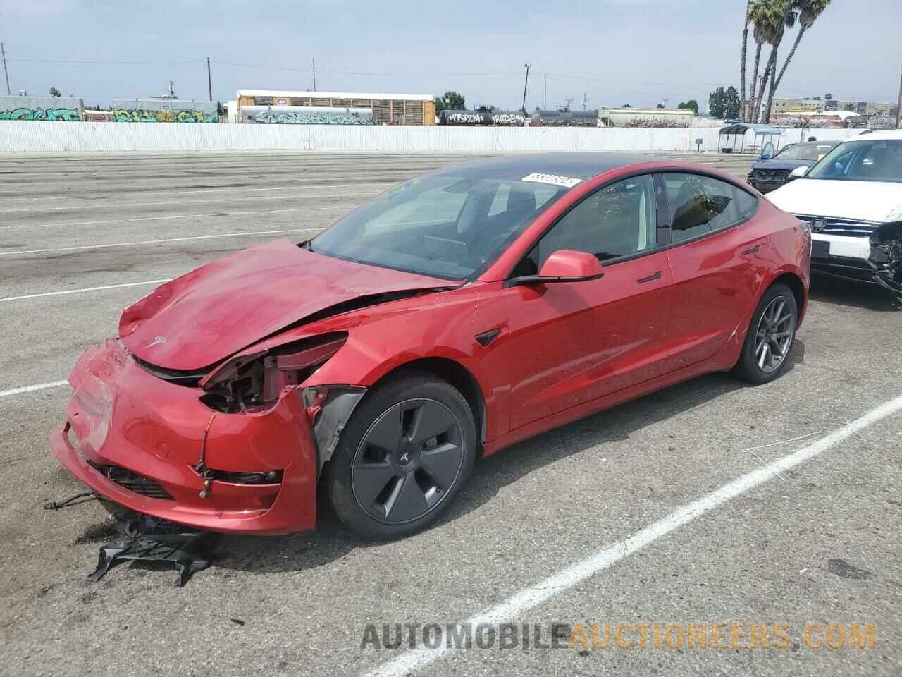 5YJ3E1EA6NF287584 TESLA MODEL 3 2022