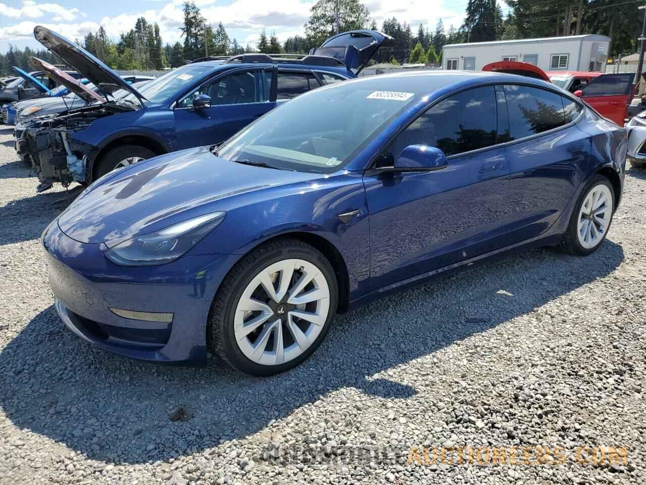 5YJ3E1EA6NF295247 TESLA MODEL 3 2022