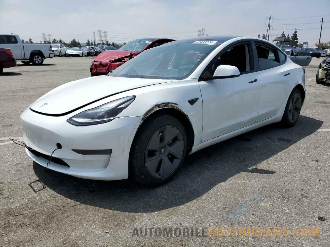 5YJ3E1EA6NF306053 TESLA MODEL 3 2022