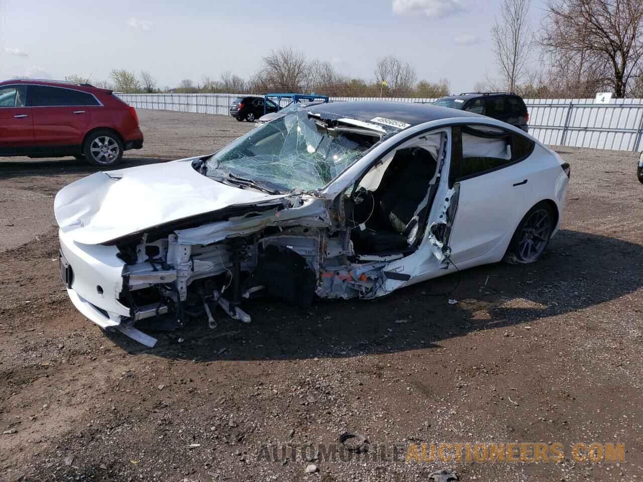 5YJ3E1EA6NF323385 TESLA MODEL 3 2022