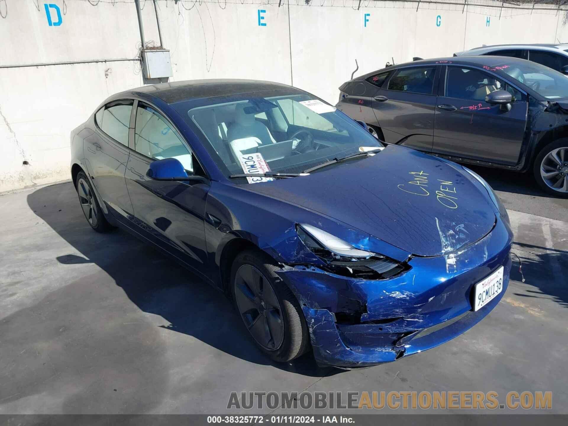 5YJ3E1EA6NF329865 TESLA MODEL 3 2022