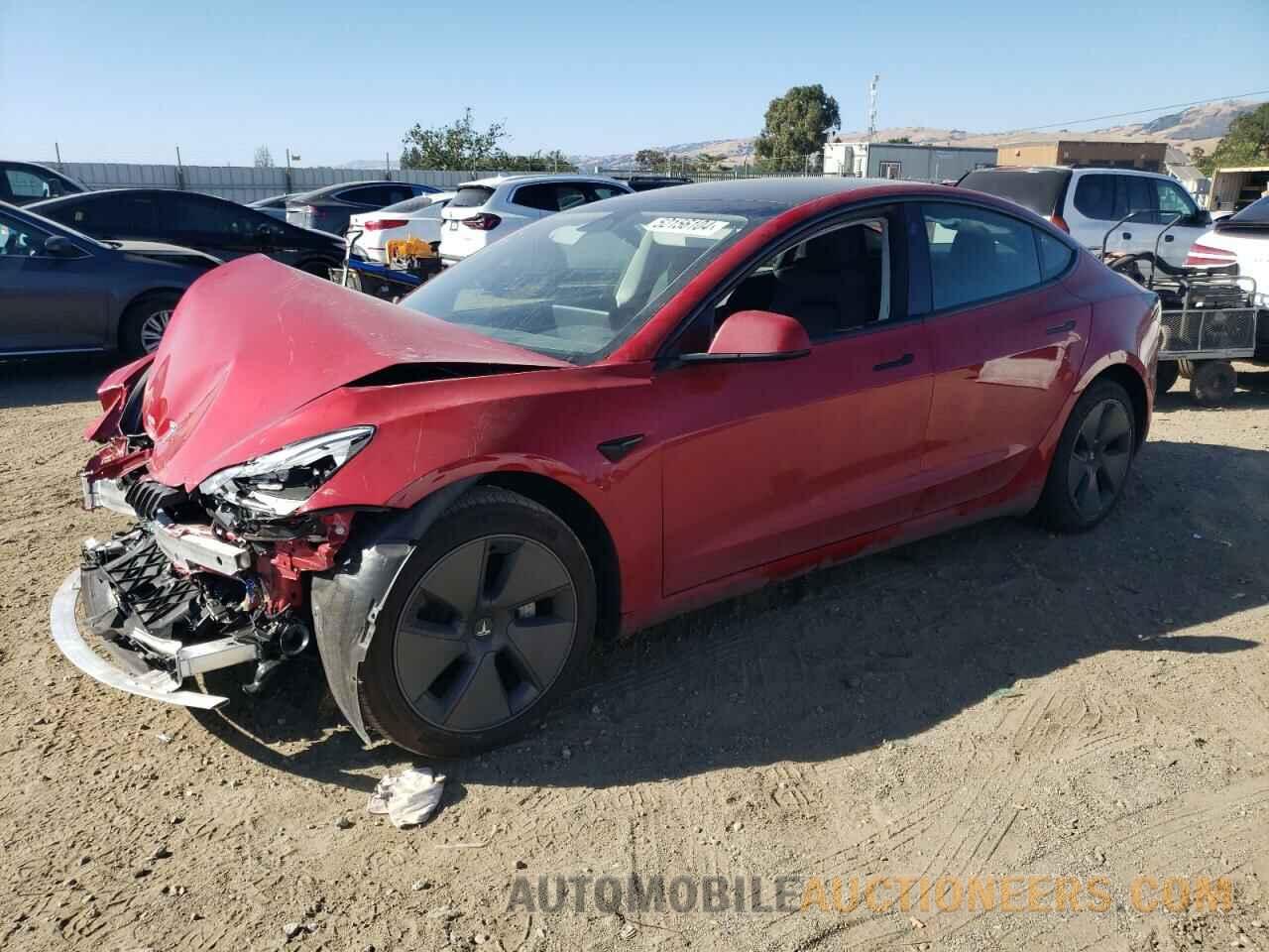 5YJ3E1EA6NF334080 TESLA MODEL 3 2022