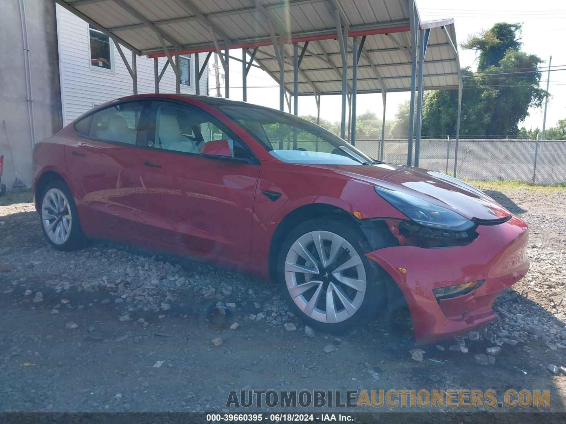 5YJ3E1EA6NF342454 TESLA MODEL 3 2022