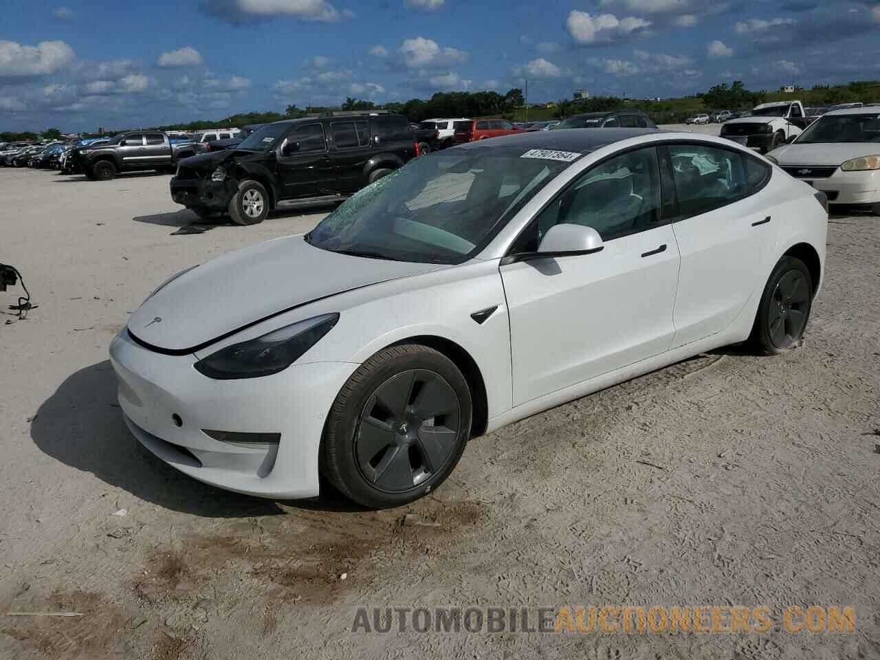 5YJ3E1EA6NF347895 TESLA MODEL 3 2022