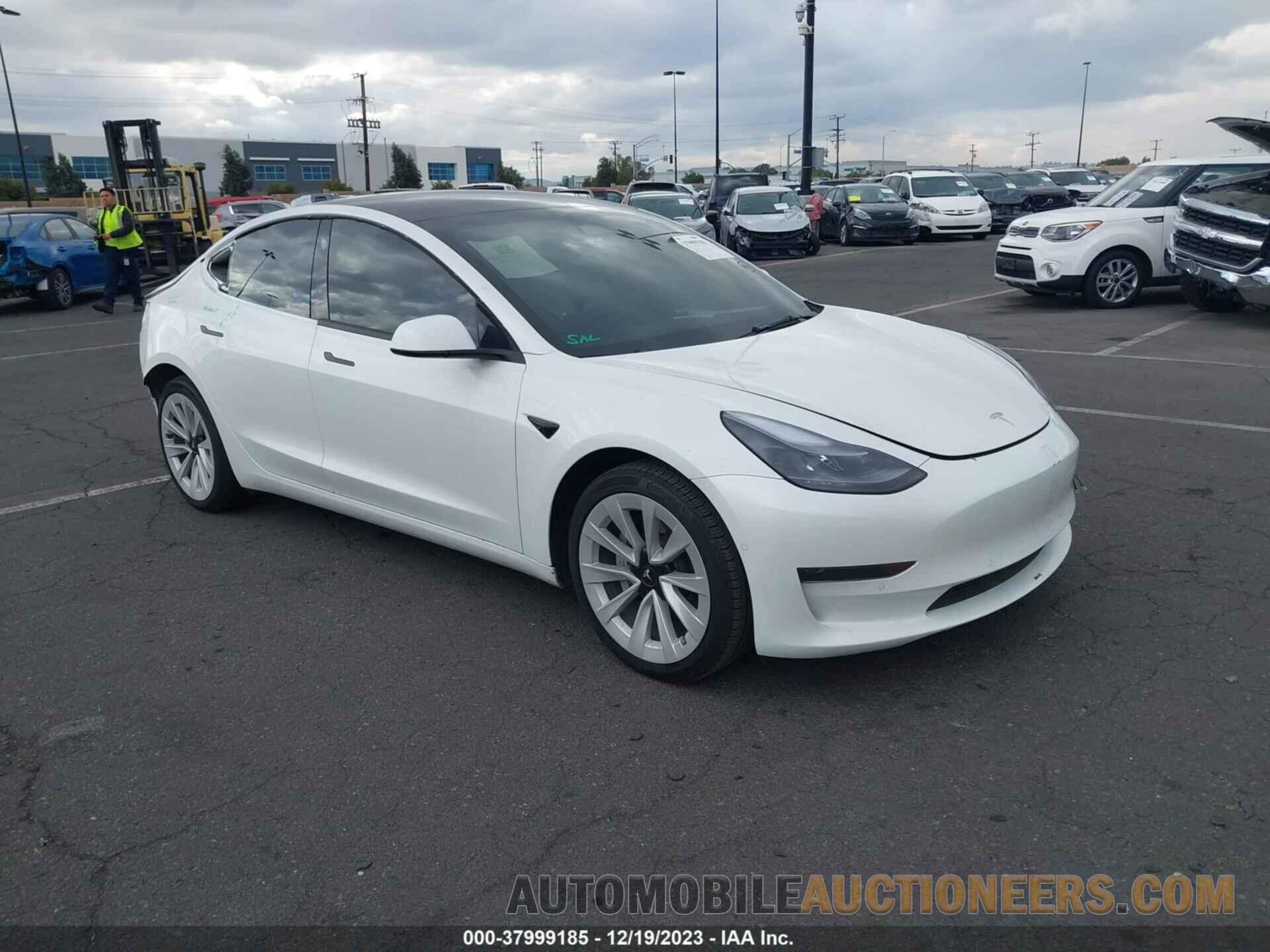 5YJ3E1EA6NF349145 TESLA MODEL 3 2022