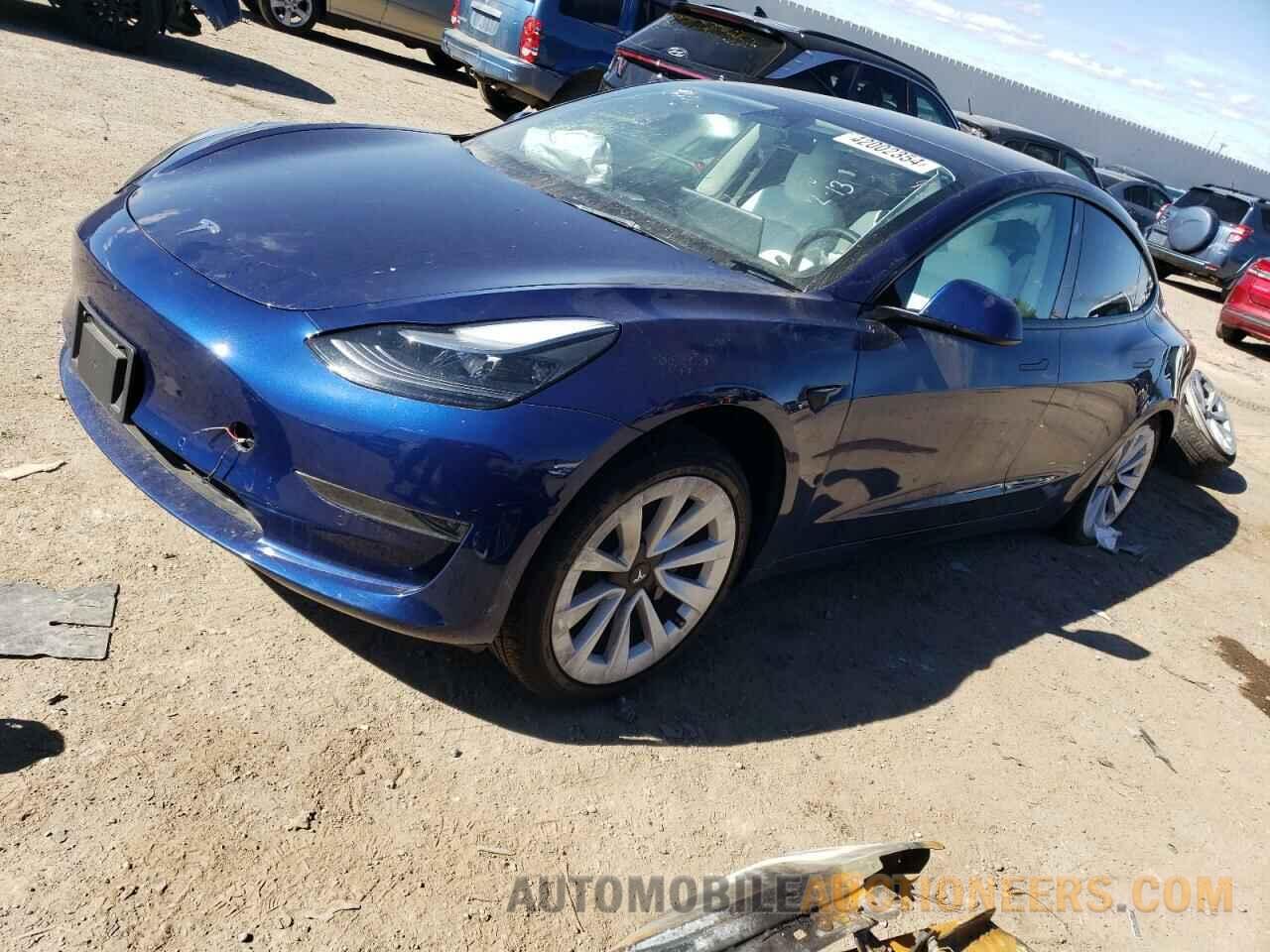 5YJ3E1EA6NF352448 TESLA MODEL 3 2022