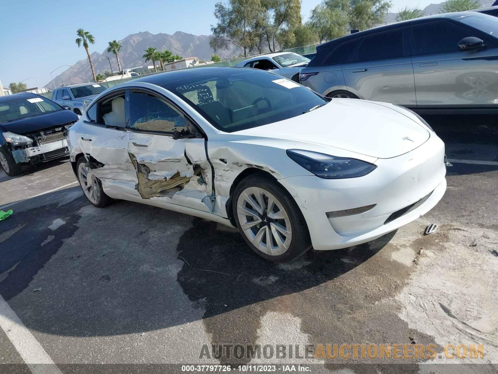 5YJ3E1EA6NF361411 TESLA MODEL 3 2022