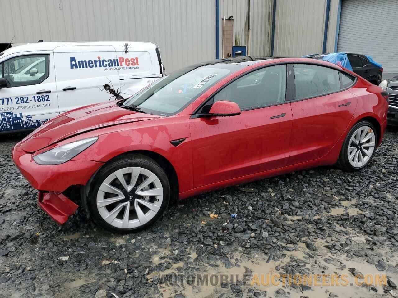 5YJ3E1EA6NF370433 TESLA MODEL 3 2022