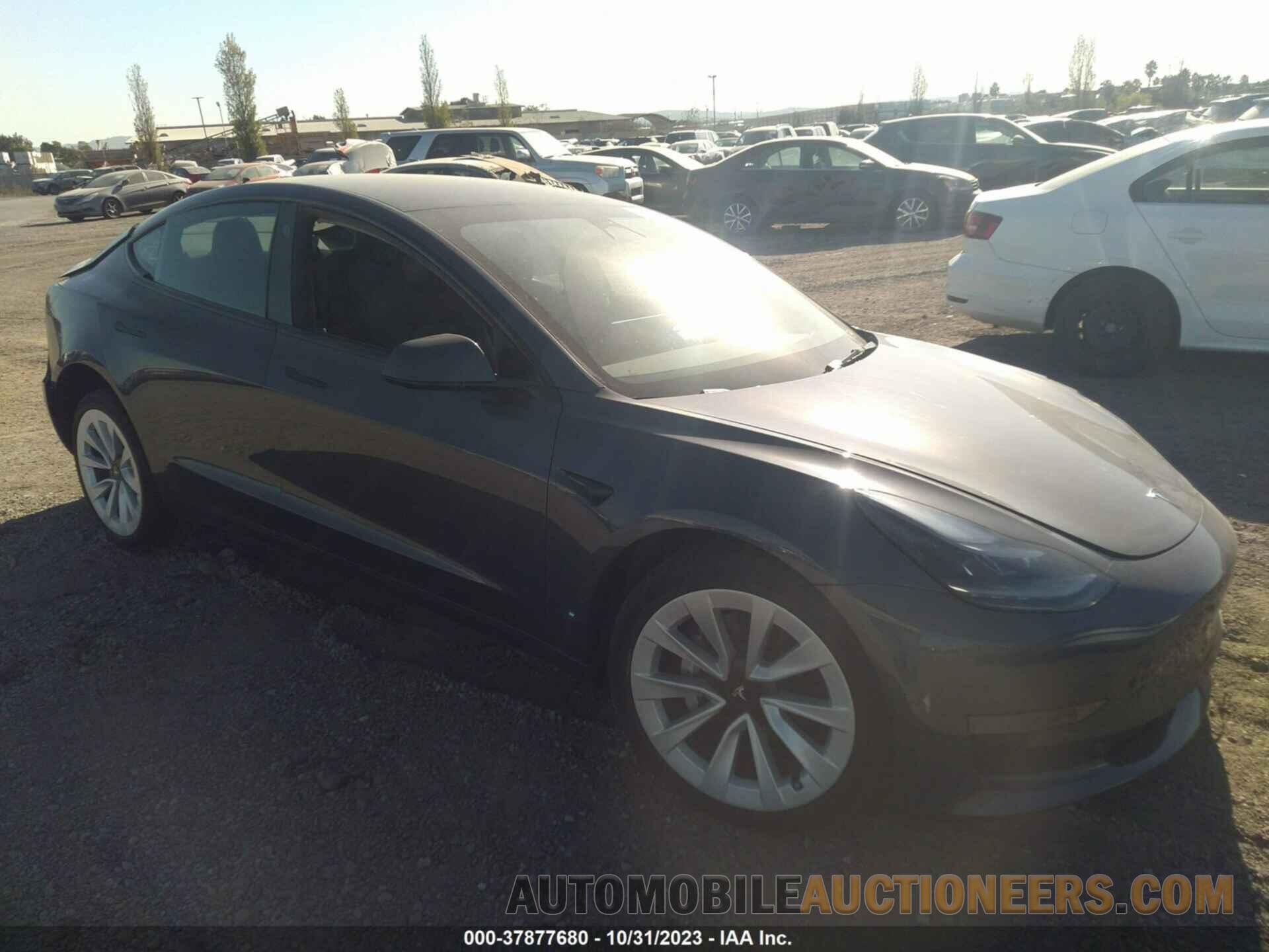 5YJ3E1EA6NF375597 TESLA MODEL 3 2022