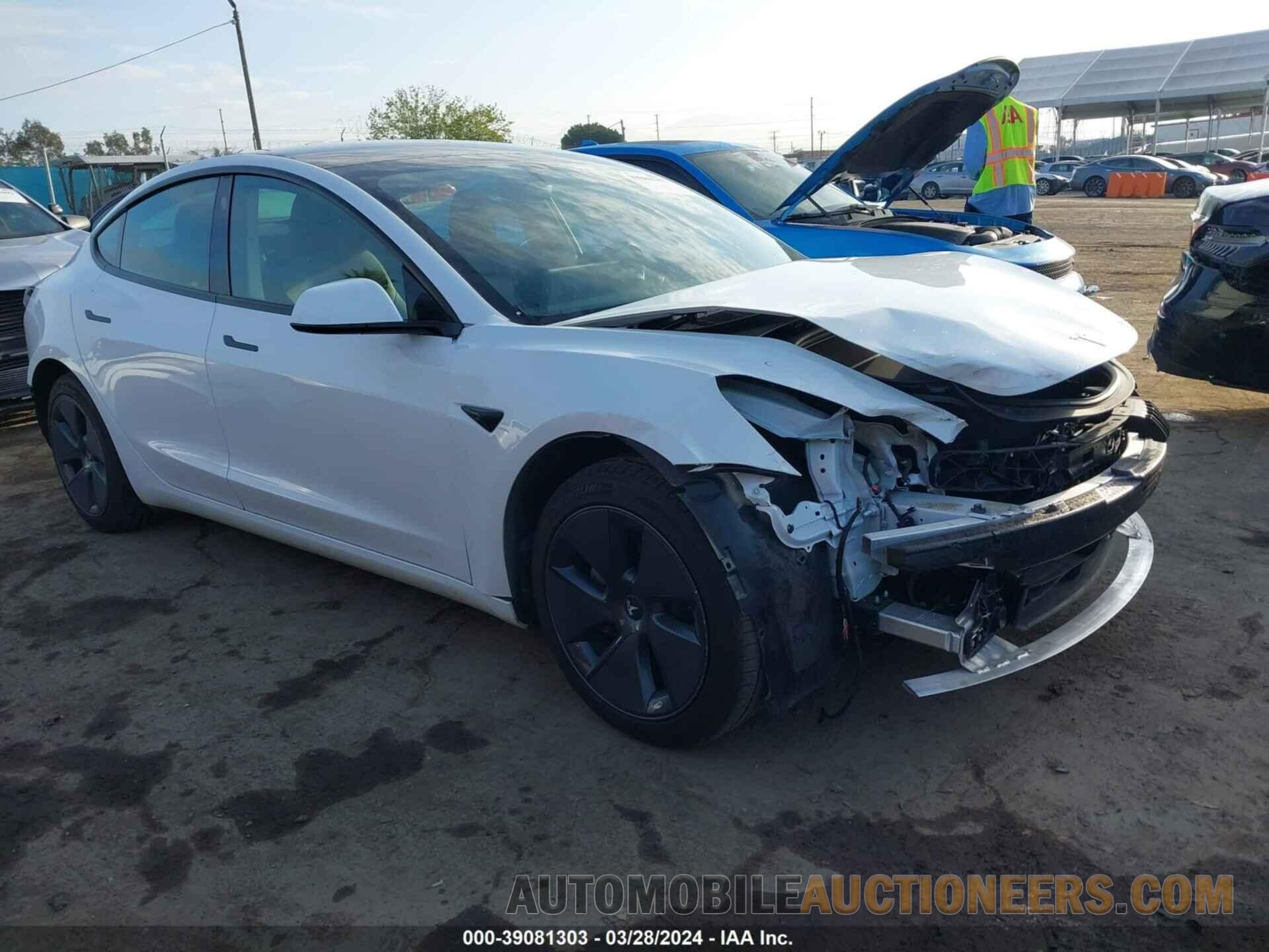 5YJ3E1EA6NF375969 TESLA MODEL 3 2022