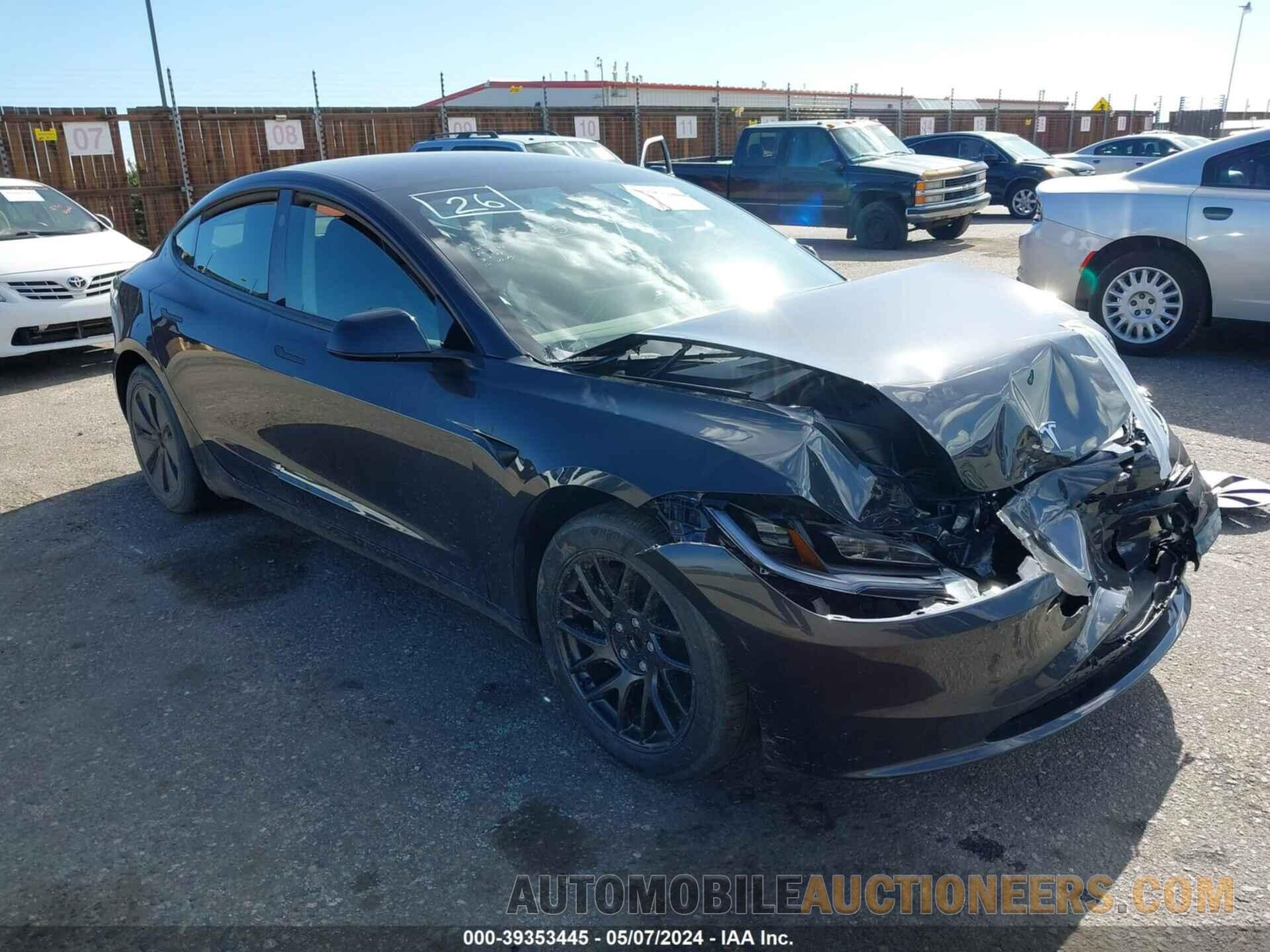 5YJ3E1EA6RF722917 TESLA MODEL 3 2024