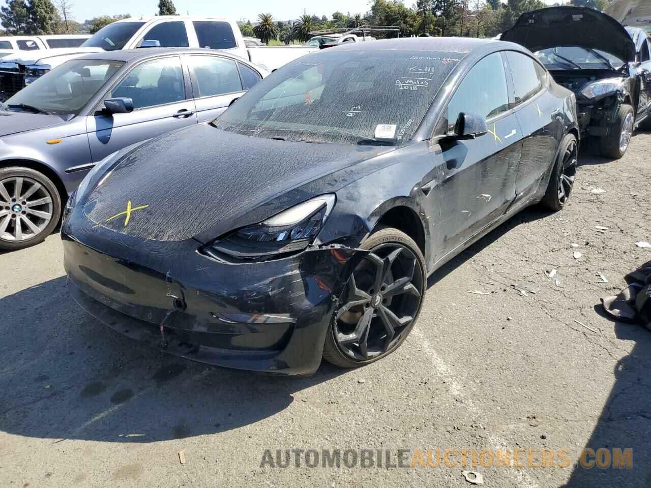 5YJ3E1EA7JF011411 TESLA MODEL 3 2018