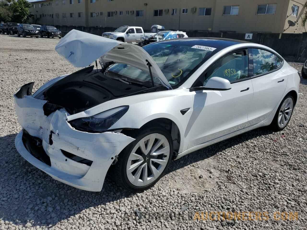 5YJ3E1EA7MF020985 TESLA MODEL 3 2021