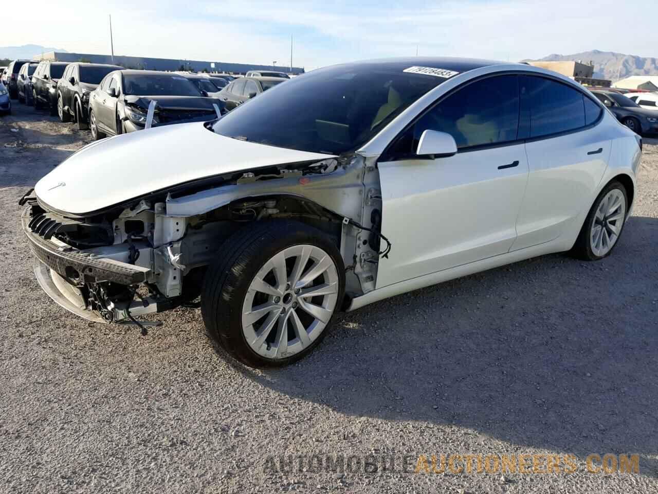 5YJ3E1EA7MF032425 TESLA MODEL 3 2021