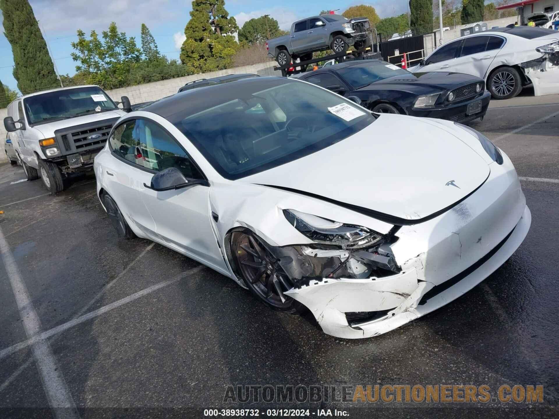 5YJ3E1EA7MF061262 TESLA MODEL 3 2021