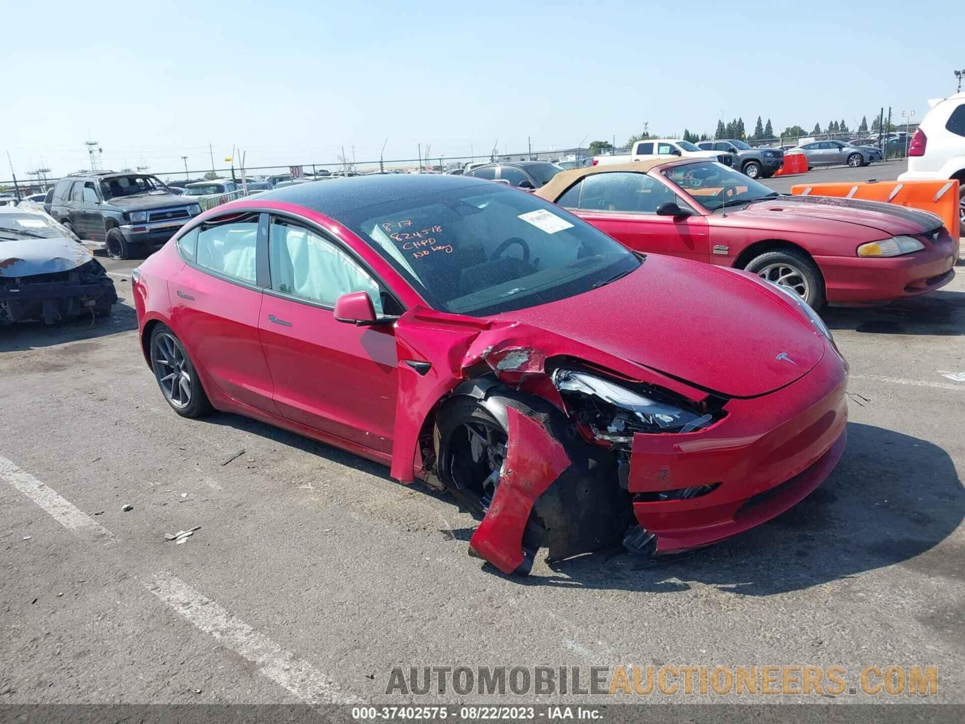 5YJ3E1EA7MF065859 TESLA MODEL 3 2021