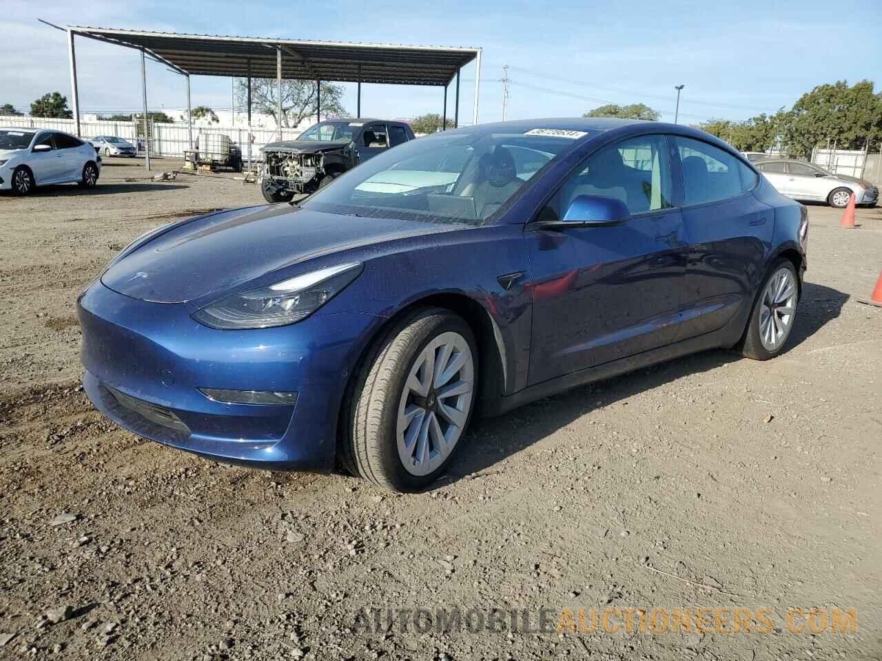 5YJ3E1EA7MF073184 TESLA MODEL 3 2021