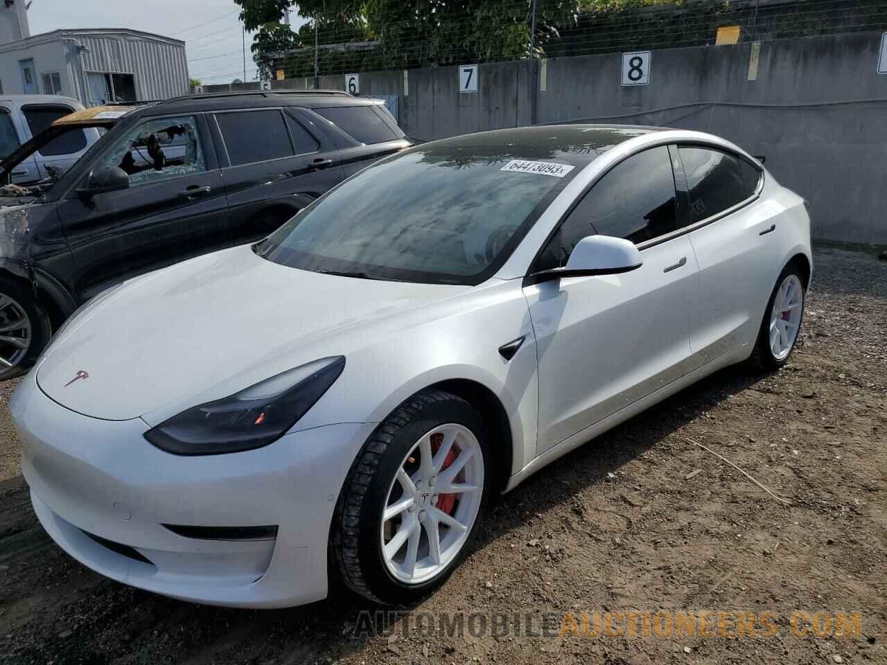 5YJ3E1EA7MF092673 TESLA MODEL 3 2021