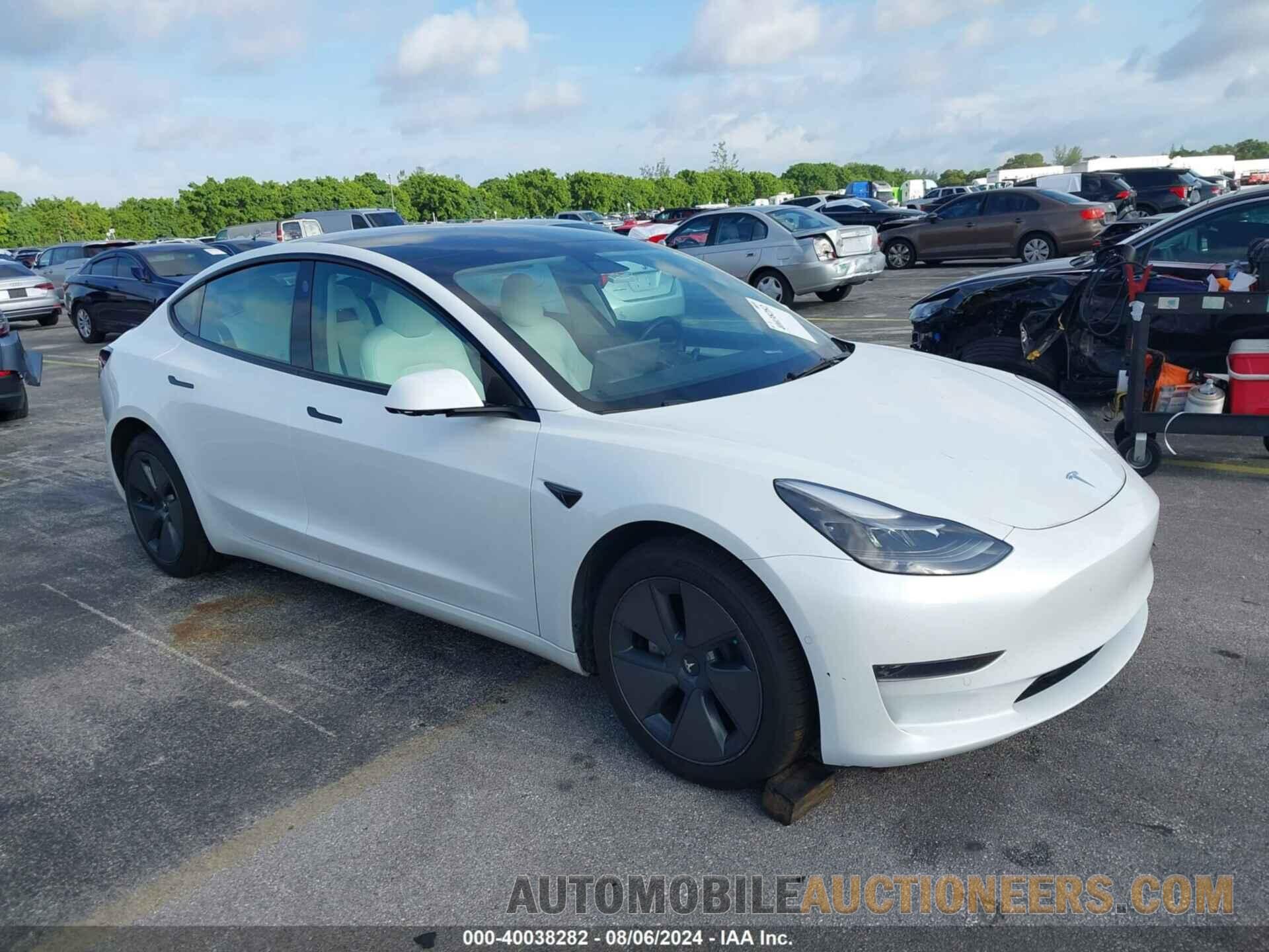 5YJ3E1EA7MF093273 TESLA MODEL 3 2021