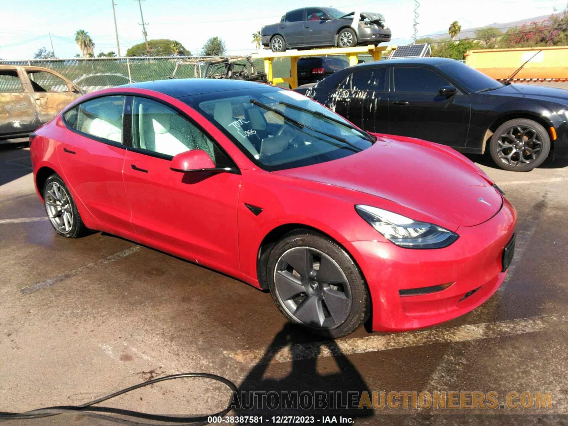 5YJ3E1EA7MF840855 TESLA MODEL 3 2021