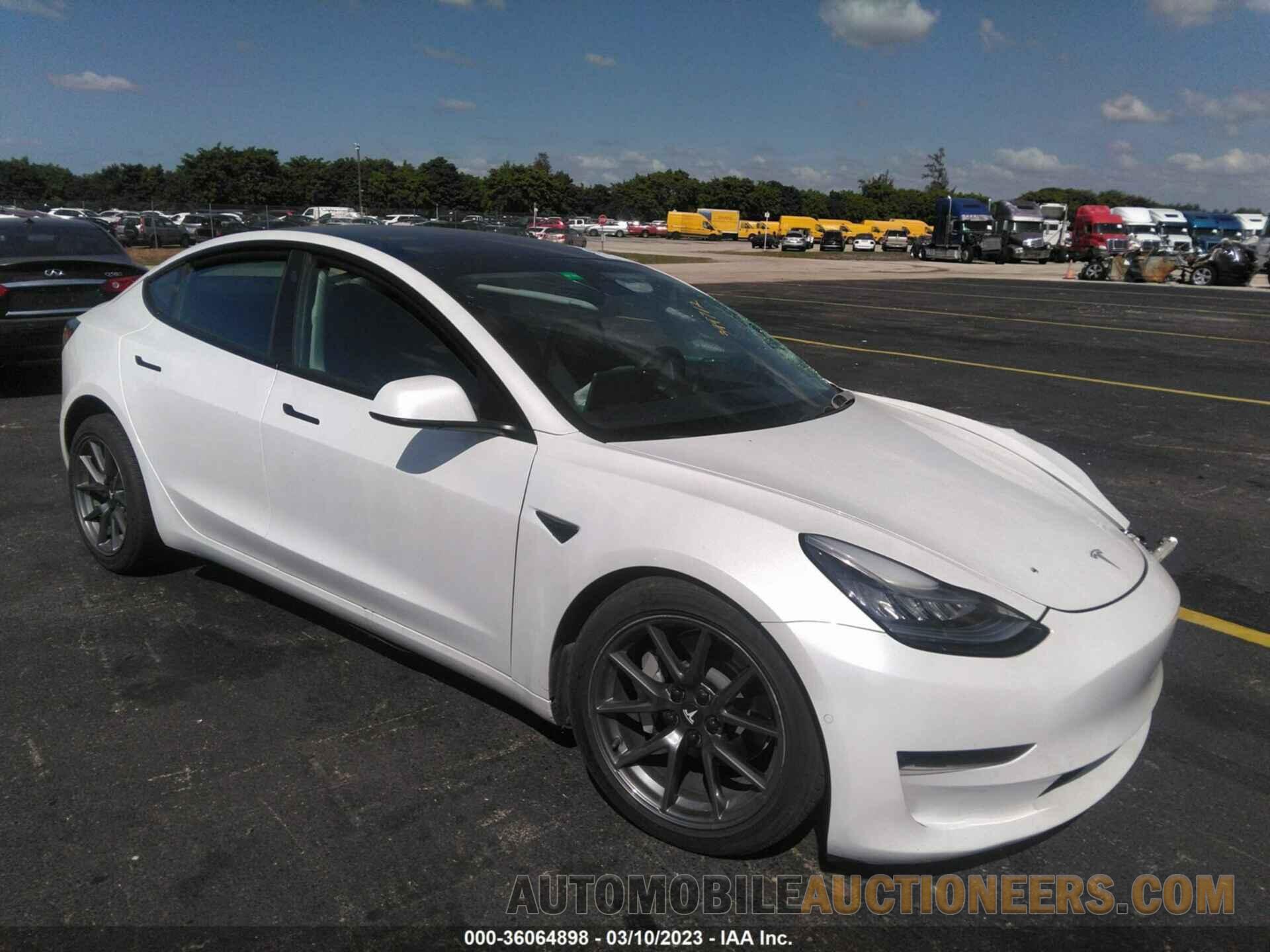 5YJ3E1EA7MF861169 TESLA MODEL 3 2021