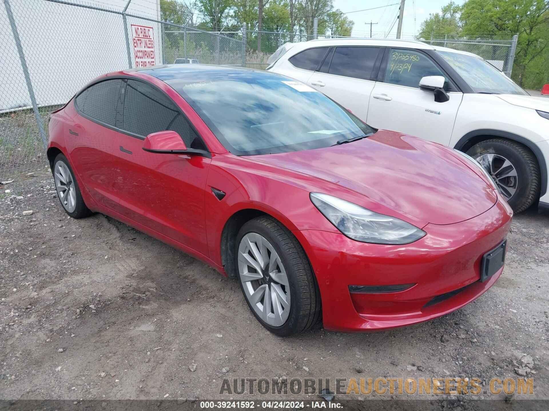 5YJ3E1EA7MF870521 TESLA MODEL 3 2021