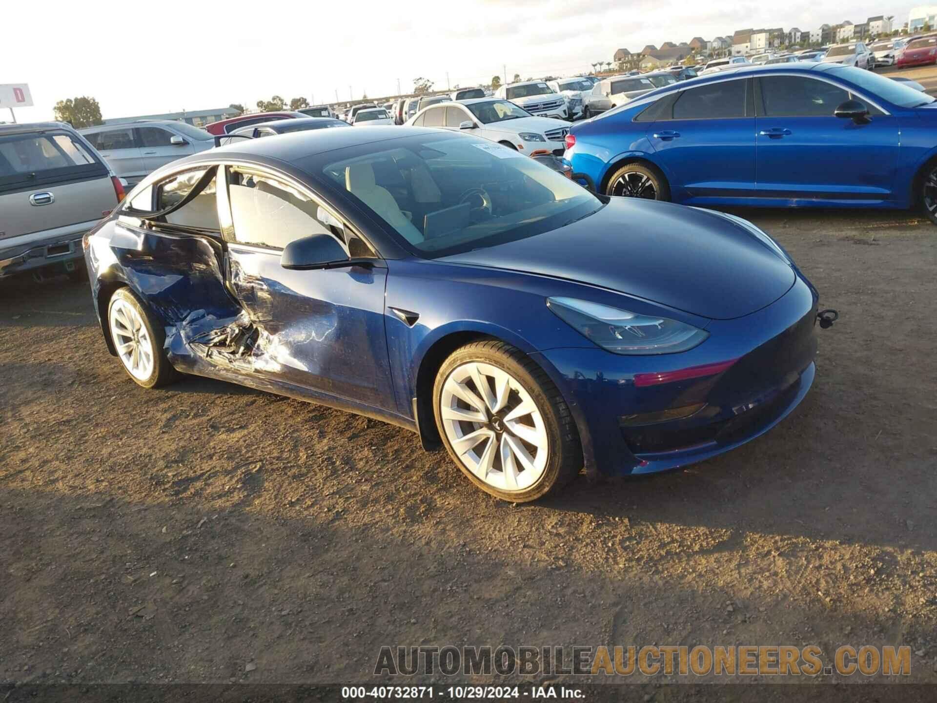 5YJ3E1EA7MF875007 TESLA MODEL 3 2021