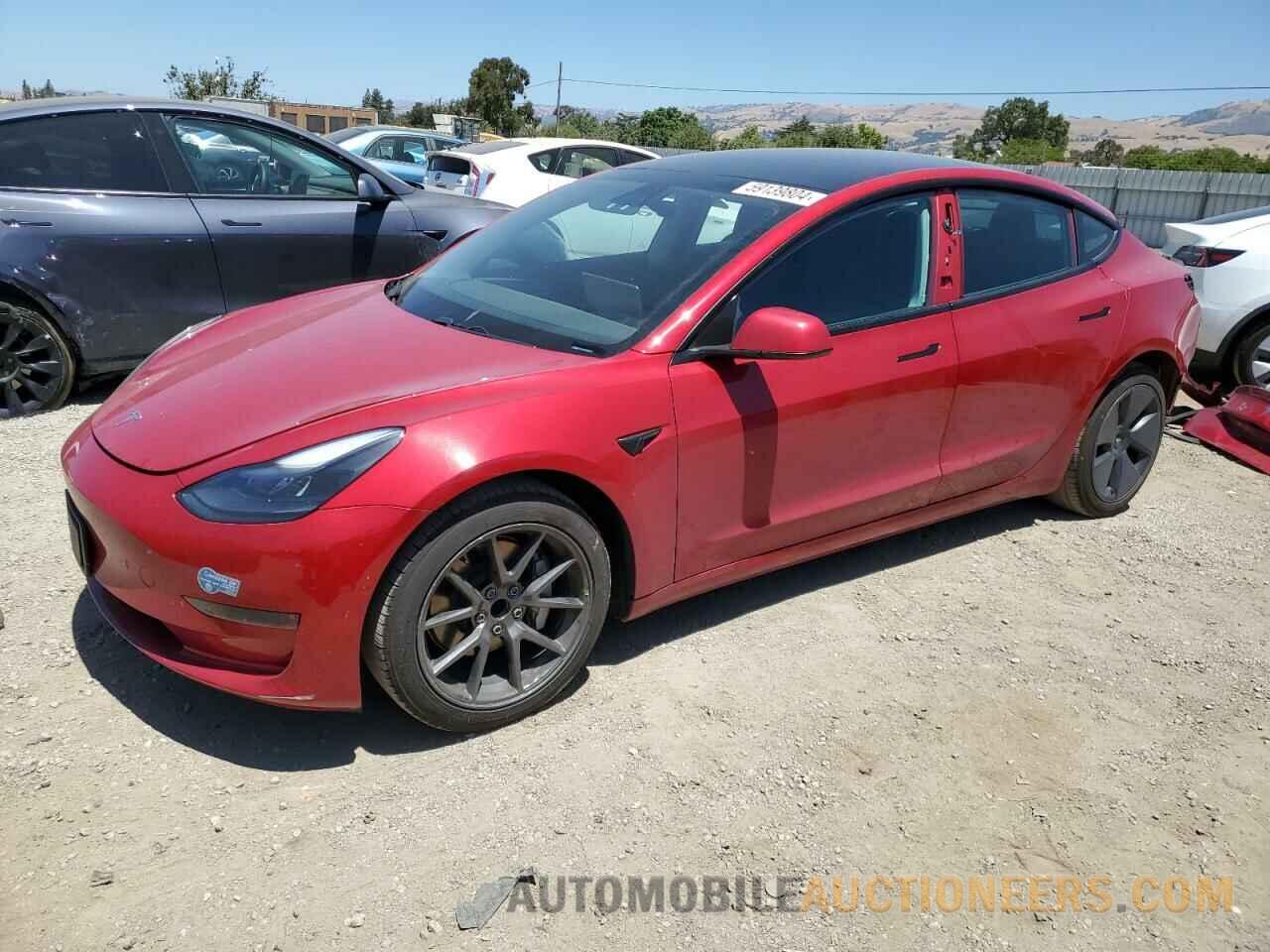 5YJ3E1EA7MF919555 TESLA MODEL 3 2021