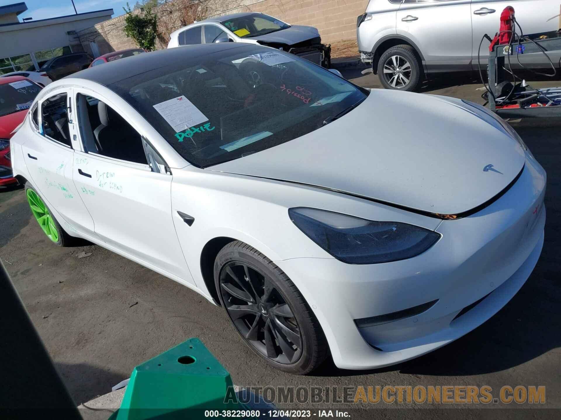 5YJ3E1EA7MF940454 TESLA MODEL 3 2021