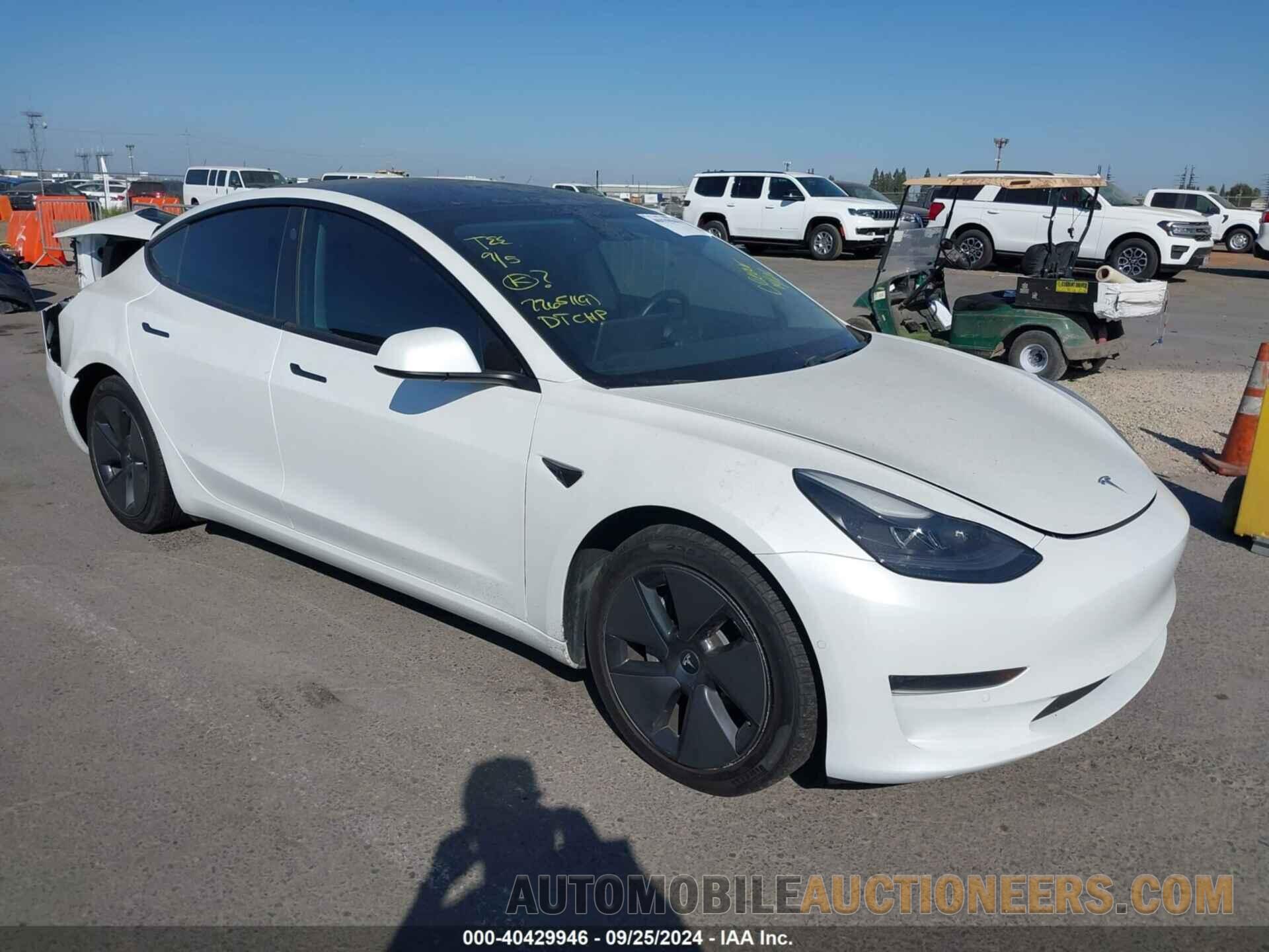 5YJ3E1EA7MF941409 TESLA MODEL 3 2021