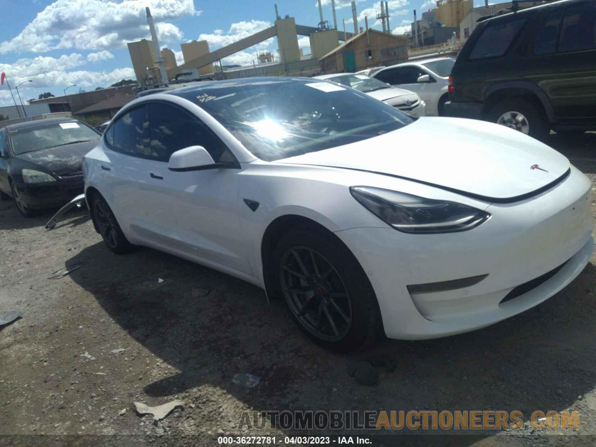 5YJ3E1EA7MF942804 TESLA MODEL 3 2021