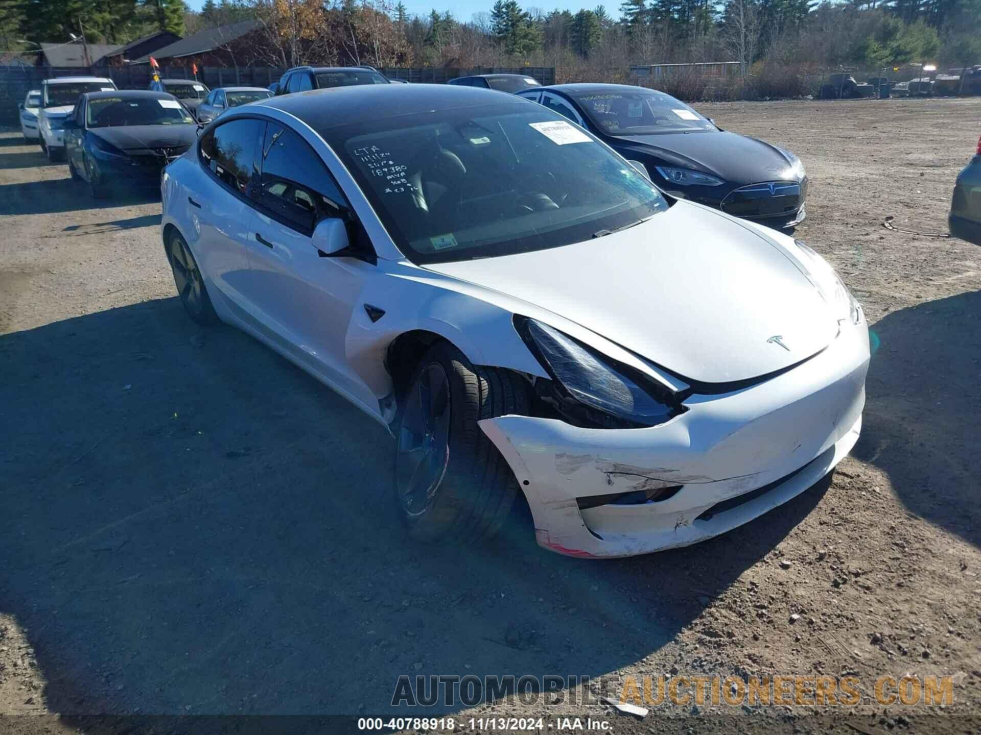 5YJ3E1EA7MF963300 TESLA MODEL 3 2021