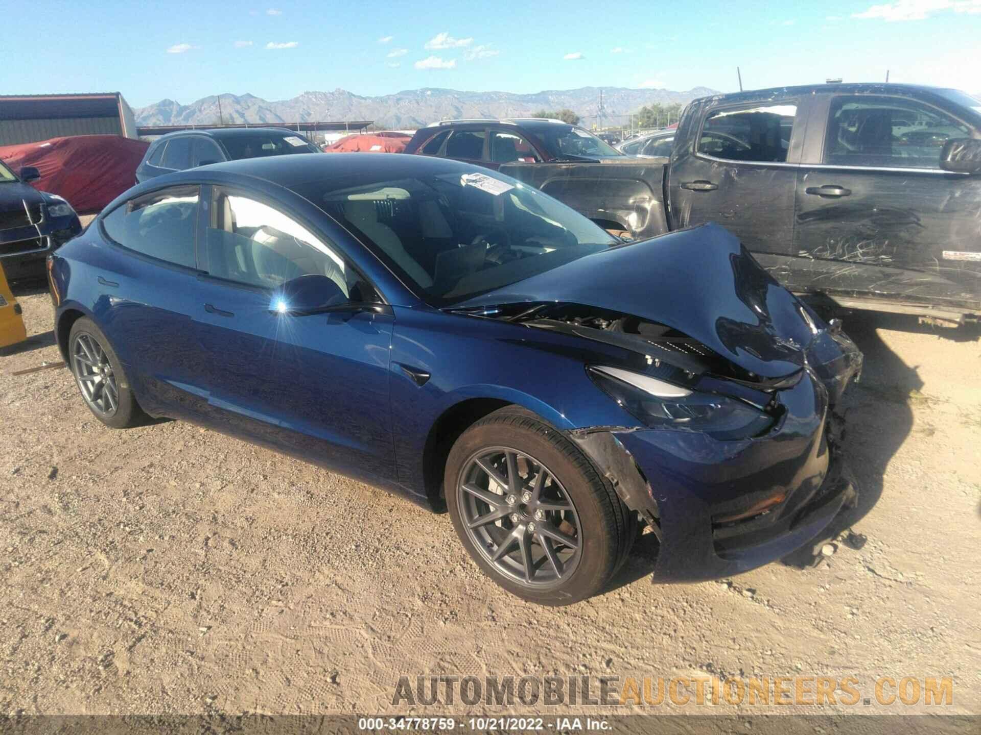 5YJ3E1EA7MF987404 TESLA MODEL 3 2021