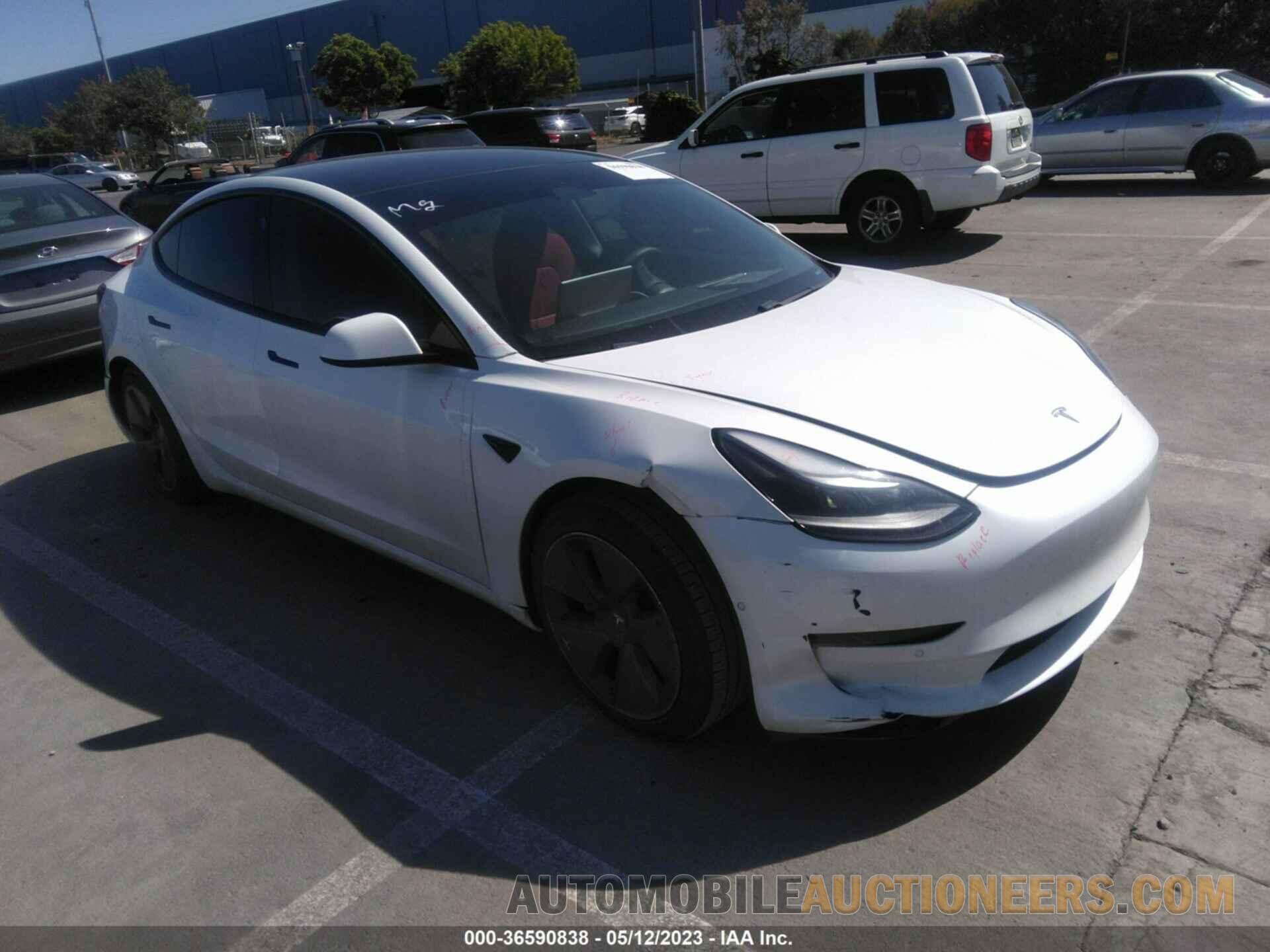 5YJ3E1EA7MF991713 TESLA MODEL 3 2021