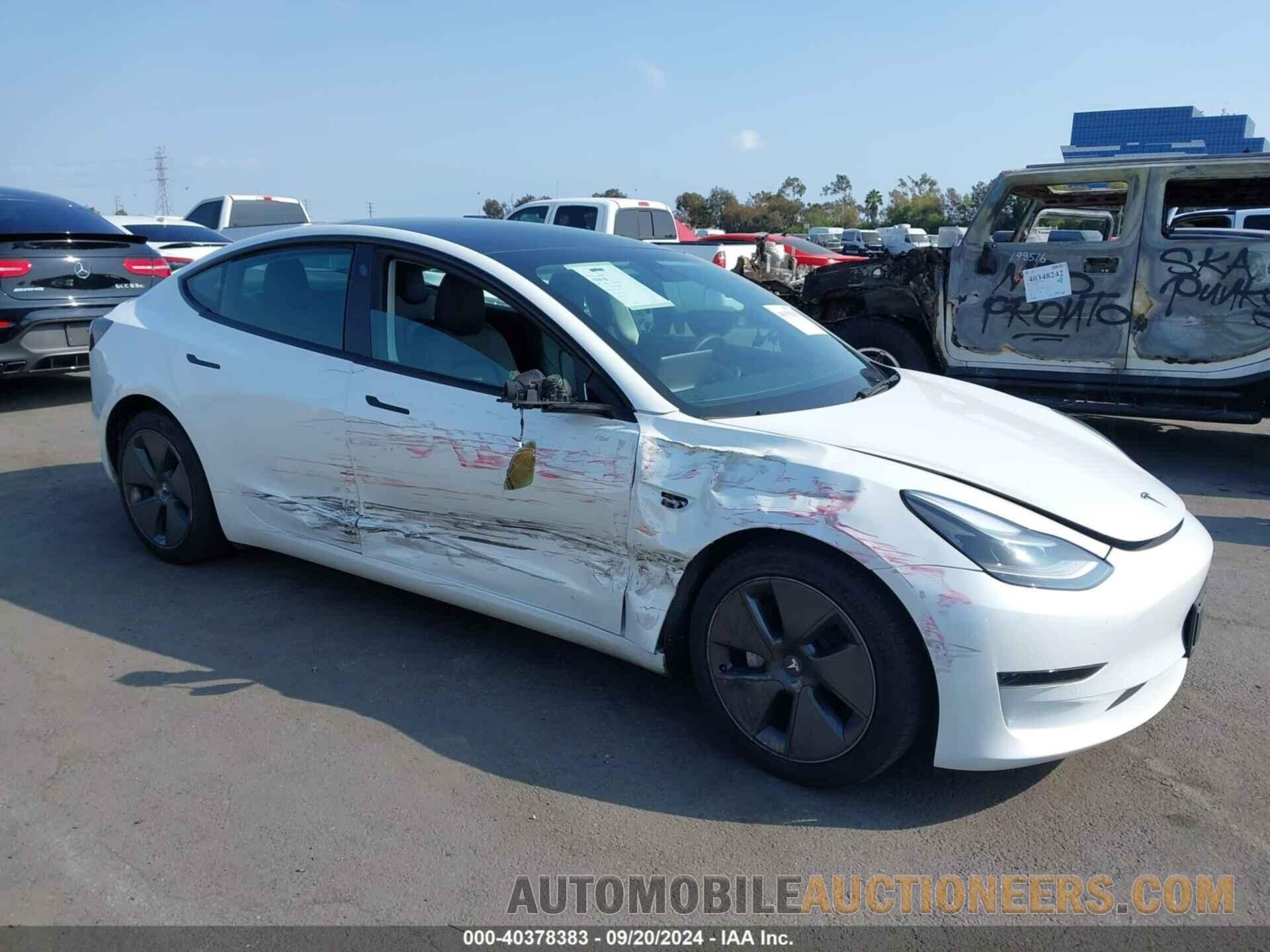 5YJ3E1EA7NF118626 TESLA MODEL 3 2022