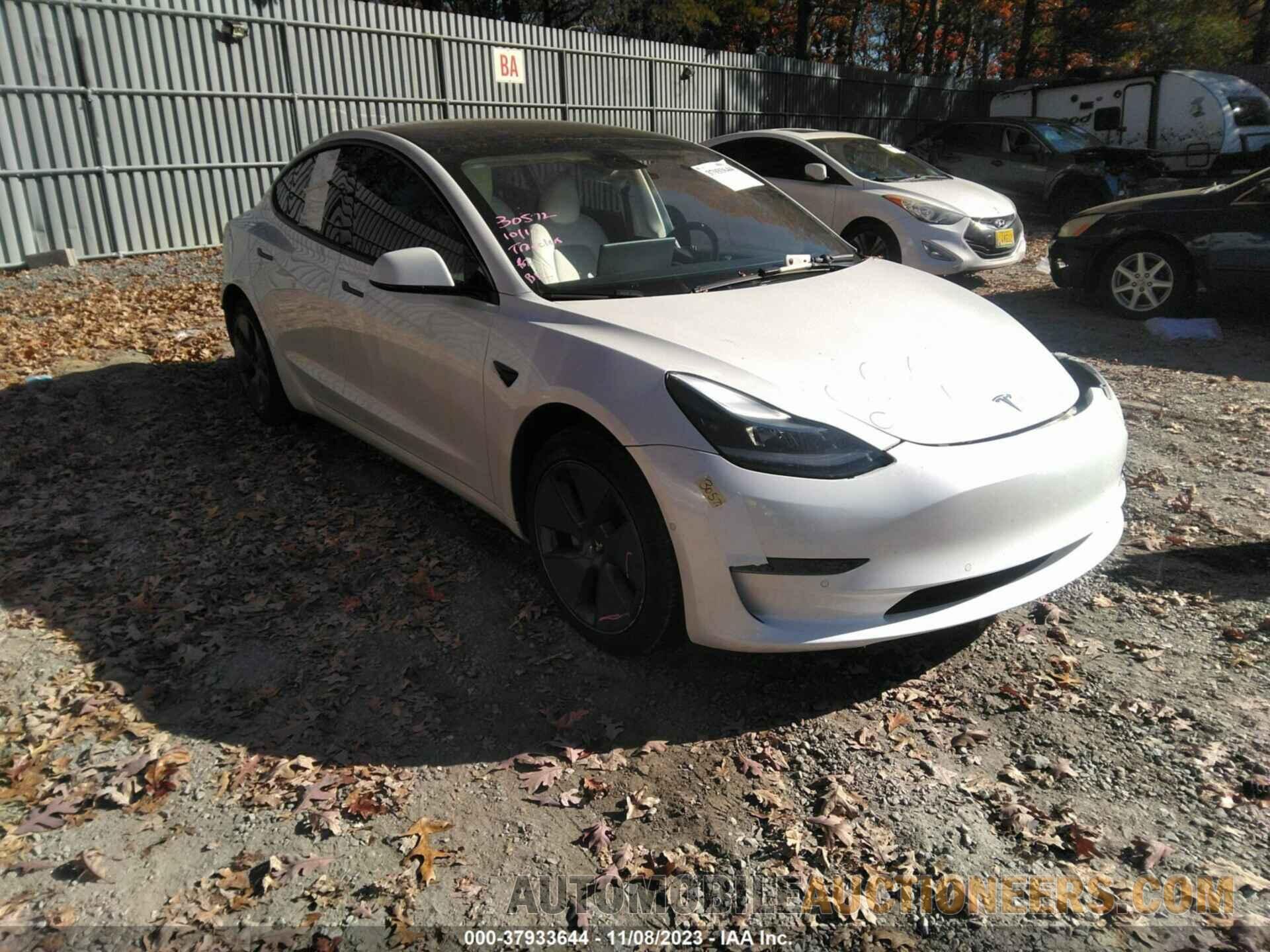 5YJ3E1EA7NF121106 TESLA MODEL 3 2022