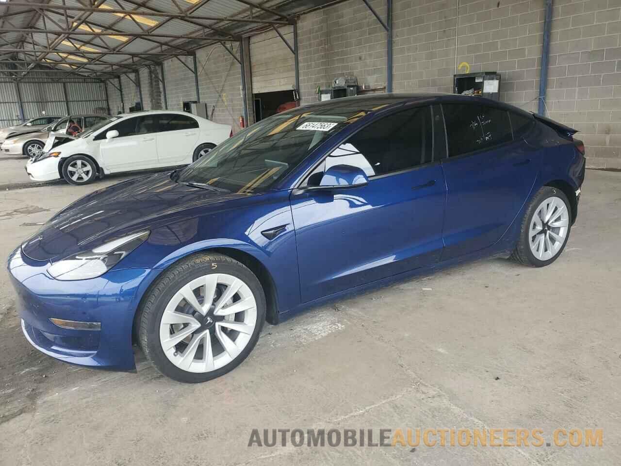 5YJ3E1EA7NF127469 TESLA MODEL 3 2022