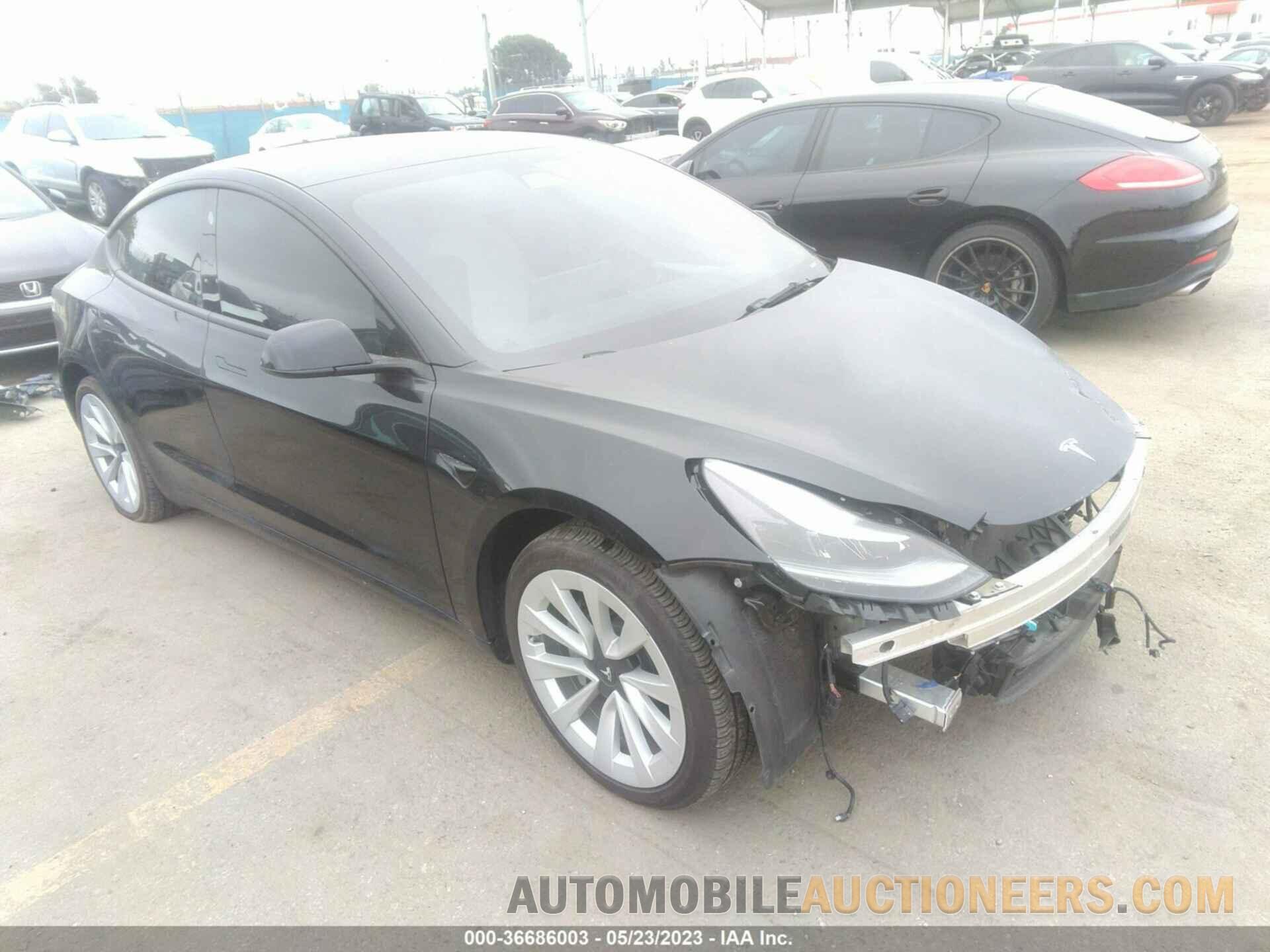 5YJ3E1EA7NF131103 TESLA MODEL 3 2022