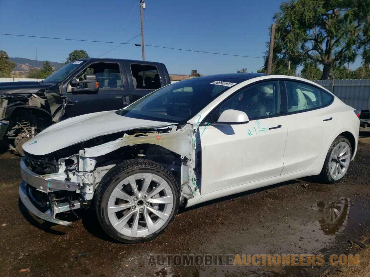 5YJ3E1EA7NF144126 TESLA MODEL 3 2022