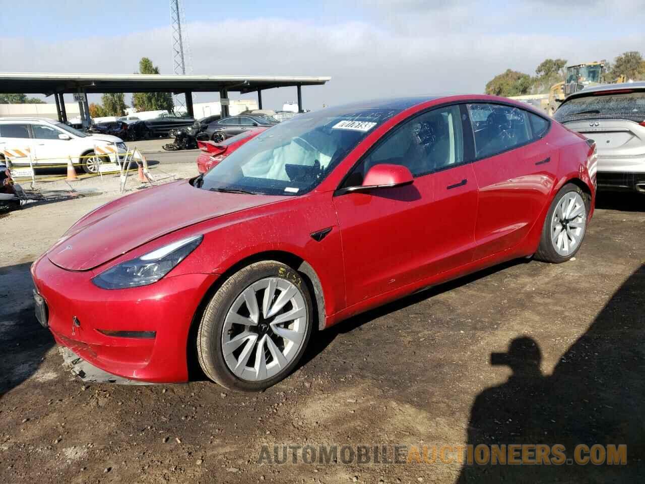 5YJ3E1EA7NF144949 TESLA MODEL 3 2022