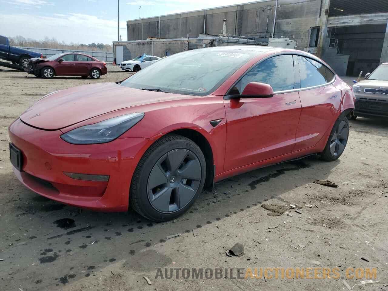 5YJ3E1EA7NF169947 TESLA MODEL 3 2022