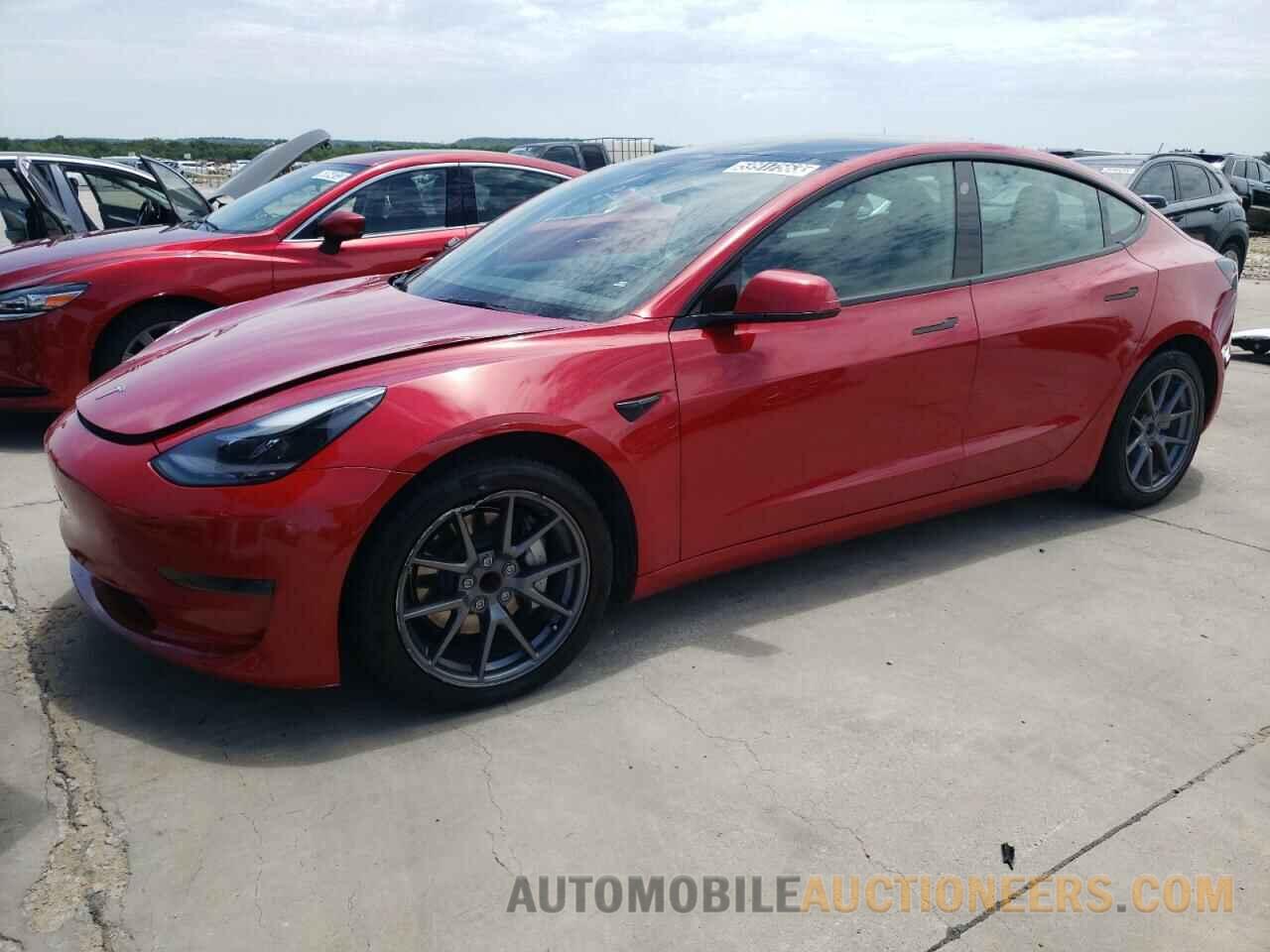 5YJ3E1EA7NF185257 TESLA MODEL 3 2022