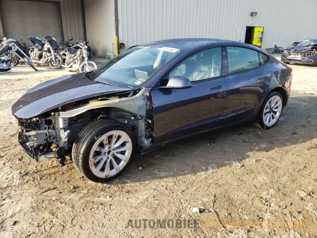 5YJ3E1EA7NF185890 TESLA MODEL 3 2022