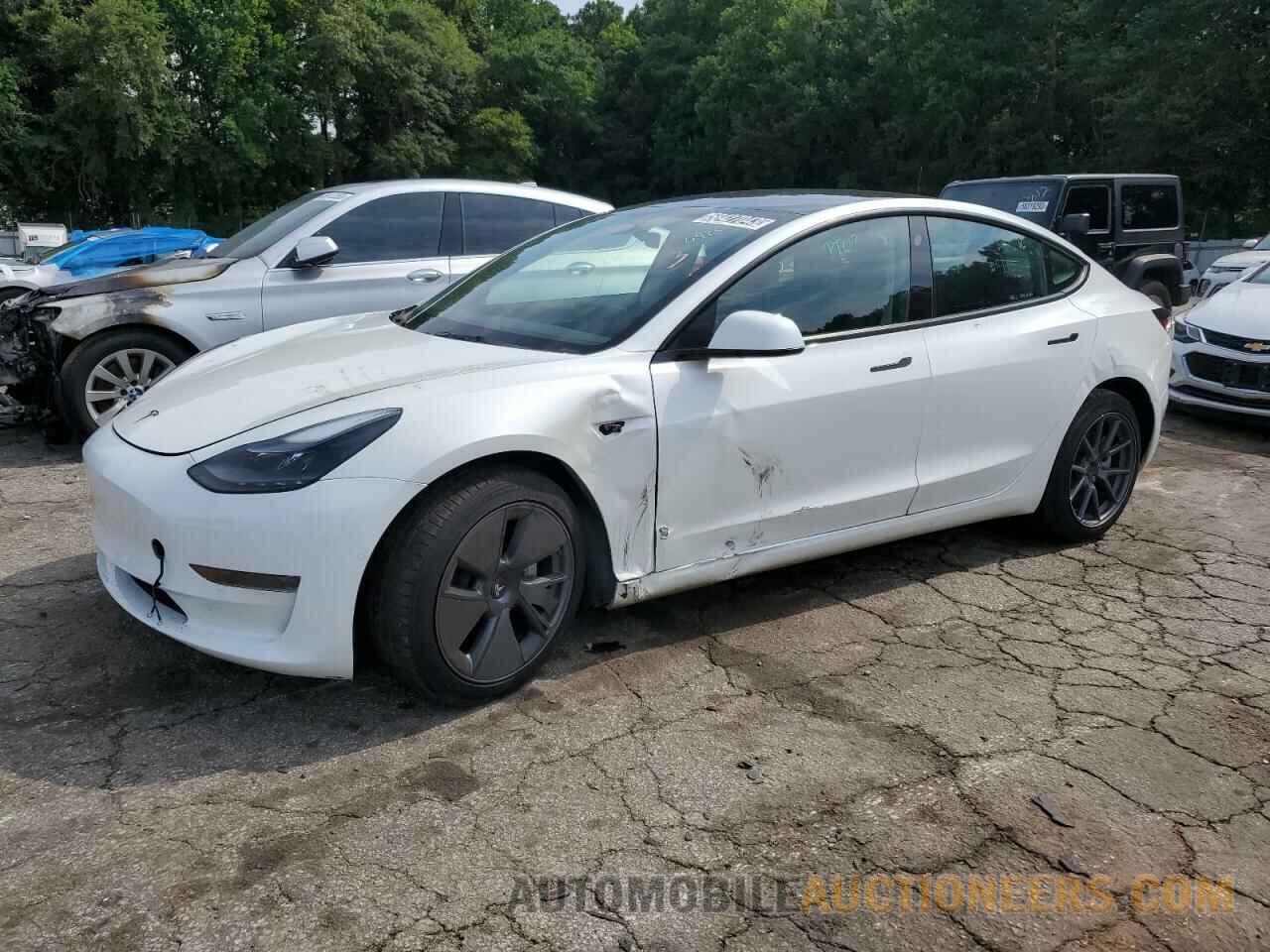 5YJ3E1EA7NF186196 TESLA MODEL 3 2022